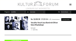 Desktop Screenshot of kulturforum-lueneburg.de