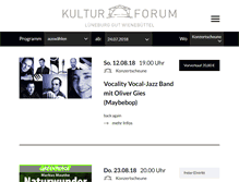 Tablet Screenshot of kulturforum-lueneburg.de